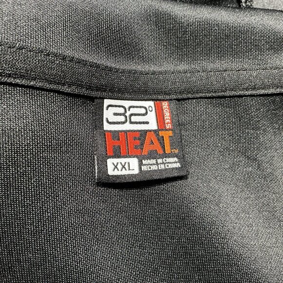 32 Degrees Full Zip Hoodie XXL Grey Black Zipper & Pockets Stretch Material - Picture 5 of 8